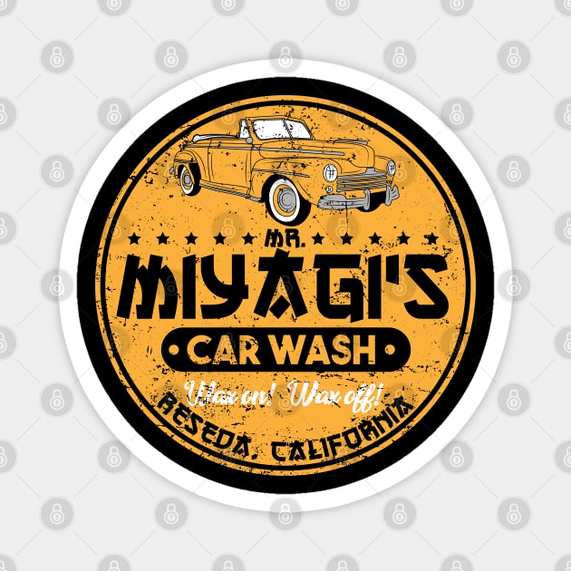 Miyagi Car Wash Magnet by SuperEdu