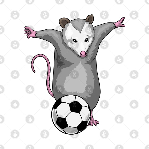 Opossum Soccer player Soccer by Markus Schnabel