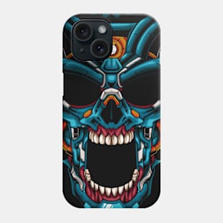 robot mask illustration Phone Case