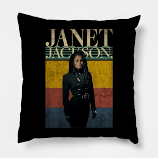 Janet Jackson // Aesthetic 80s Vintage Style // Pillow