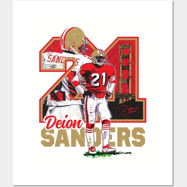 Deion Sanders Atlanta Braves Men's White 2023 City Connect Name & Number T- Shirt