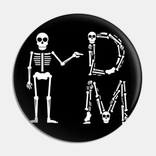 DM Game Master Halloween Skeleton Dungeons Crawler and Dragons Slayer Tabletop RPG Addict Pin