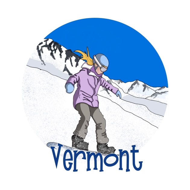 Snowboard Vermont by MMcBuck