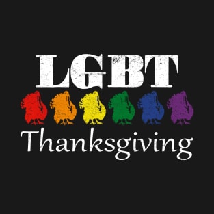 Pride Turkey Feast LGBT Thanksgiving Friendsgiving T-Shirt