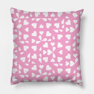 Light Pink Valentine's Checkers Pillow