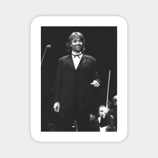 Andrea Bocelli BW Photograph Magnet