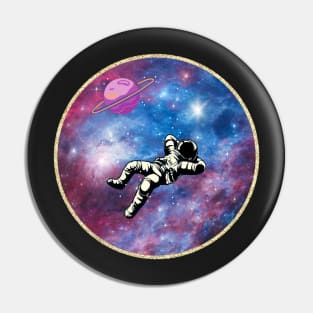 Astronaut in the space - Space Artwork Pin