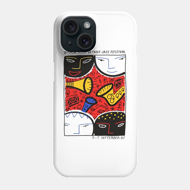 Montreux - Detroit Jazz Festival Phone Case by DrumRollDesigns