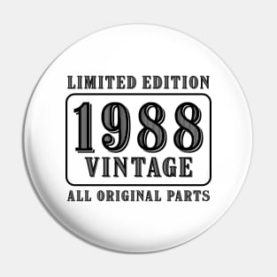All original parts vintage 1988 limited edition birthday Pin