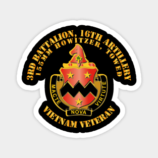 3rd Battalion, 16th Artillery 155mm without SVC Ribbon Magnet