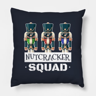 Nutcracker Squad: Funny Holiday for Nutcracker Lovers Pillow