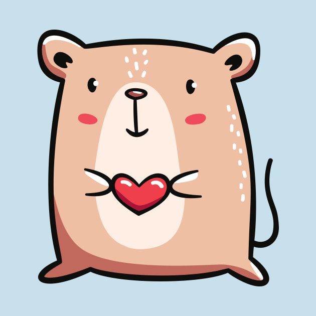Mouse With Heart by LydiaLyd