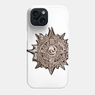 Bronze Sun Mandala Design No. 527 Phone Case