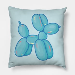 Blue Balloon Dog Animal Pillow