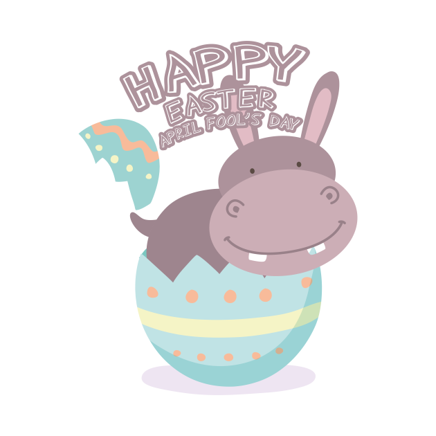 Easter April Fool S Day Hippopotamus Egg Easter Funny April Fools Day