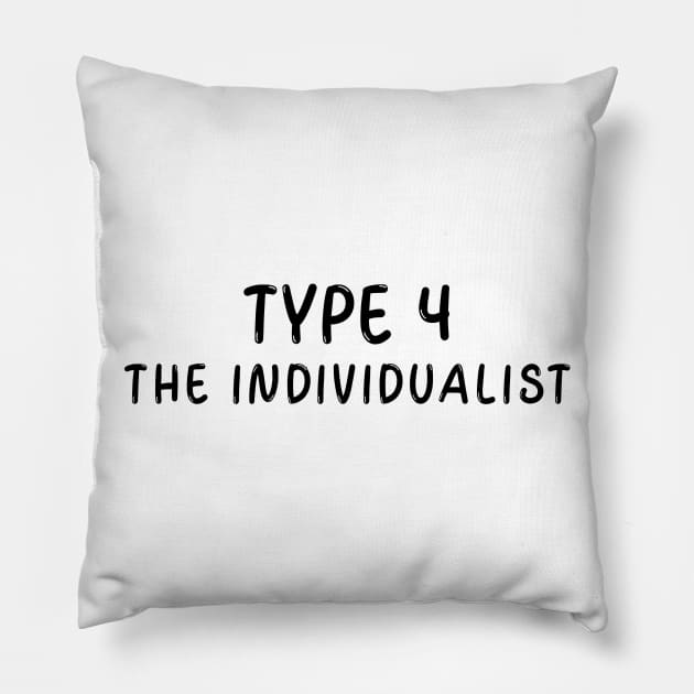 Enneagram Type 4 (The Individualist) Pillow by JC's Fitness Co.