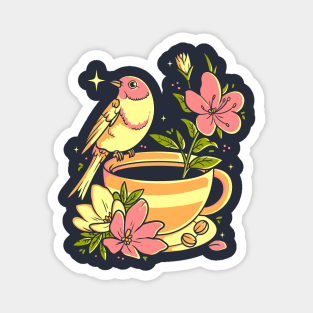 Spring coffee Magnet