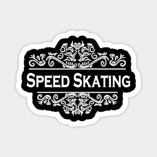 Speed Skating Sport Art Magnet