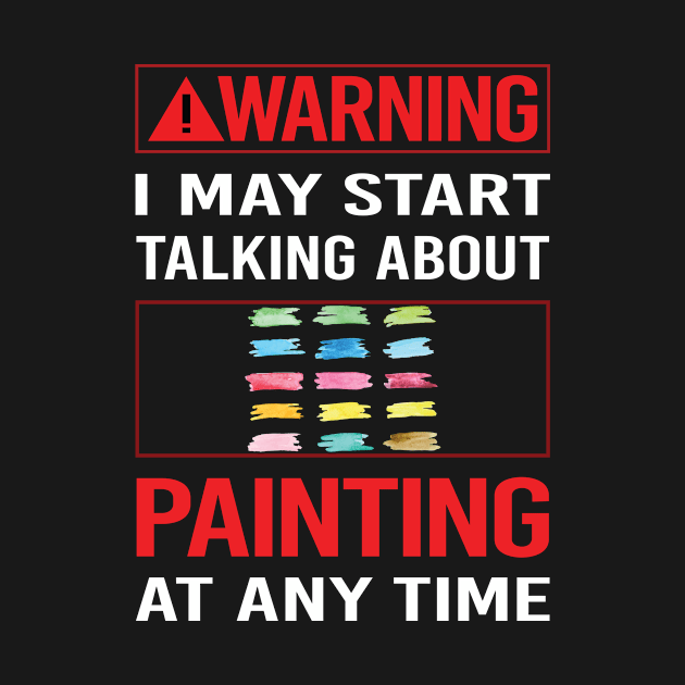 Red Warning Painting by Happy Life