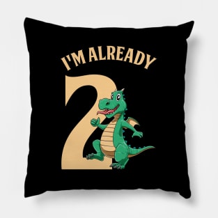 Happy Birthday Dragon Lovers Cute Kids - second Pillow