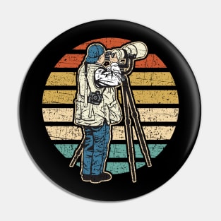 Vintage Photographer And Camera Pin