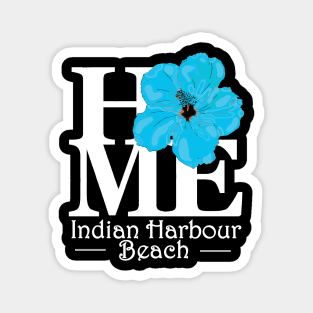 HOME Indian Harbour Beach florida Blue Hibiscus Magnet