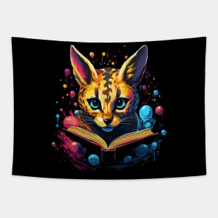 Serval Reads Book Tapestry