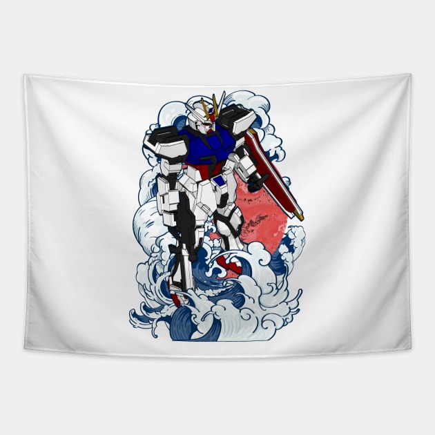 GAT-X105 Strike Gundam Tapestry by gblackid