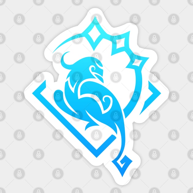 Genshin Impact Layla Emblem - Genshin Impact - Sticker | TeePublic