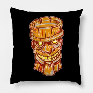 Smiling tiki Pillow