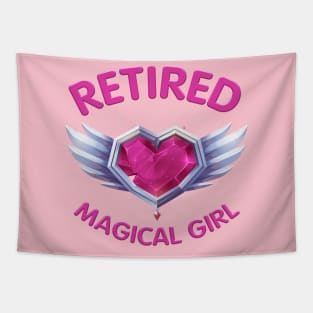 Retired Magical Girl / Funny Anime Shirt / Cute Japan Kawaii TShirt / Funny Gift For Anime Fan / Mahou Shoujo / Magical Girl Shirt Tapestry