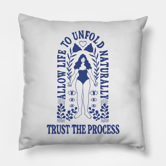 Trust the Process // Wu Wei Pillow by haleyum