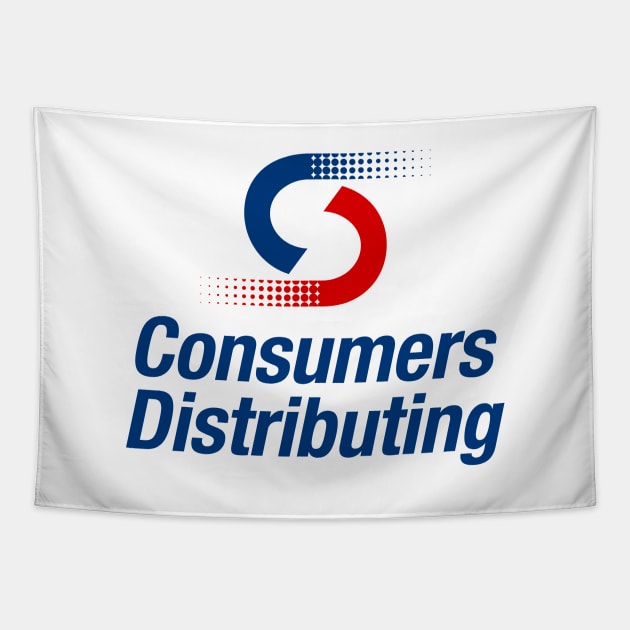 Consumers Distributing Logo Tapestry by Studio Marimo