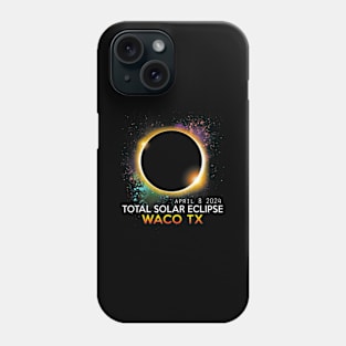 Waco Texas Totality Total Solar Eclipse April 8 2024 Phone Case