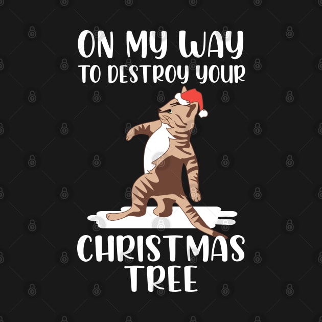 Christmas Cat. On My Way To Destroy Your Christmas Tree. by KsuAnn