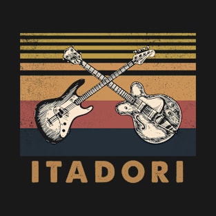 Retro Design Itadori Proud Name Guitars Anime T-Shirt