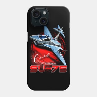 SU-75 Checkmate Stealth Fighter Aircraft Phone Case