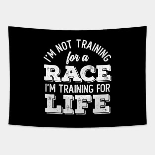 I am Training For Life Tapestry