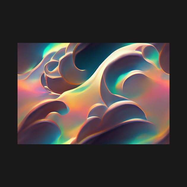 Smooth Iridescent Hologram Waves by newdreamsss