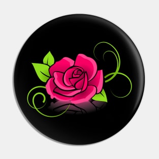 Nice red and green flower for valentine's day Pin