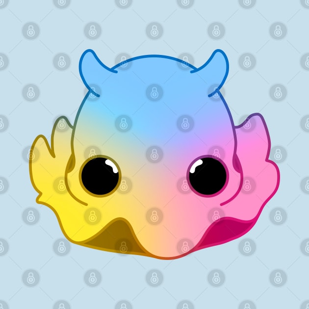 Pink, Yellow and Blue Baby Octopus by T-RAZR