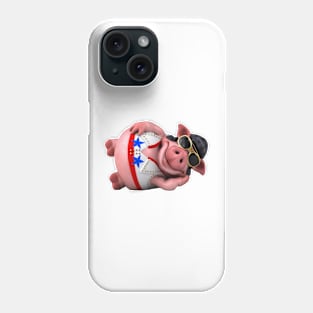 ELVIS PRESLEY STYLE FUNNY PIG ROCKER Phone Case