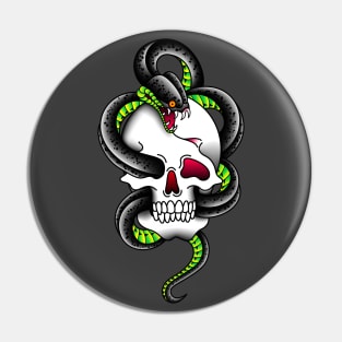 OldSalt Serpent and Skull Pin