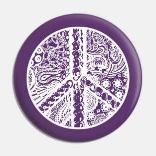 Circle of Peace Aussie Tangle White - See Description Note for Colour Options Pin