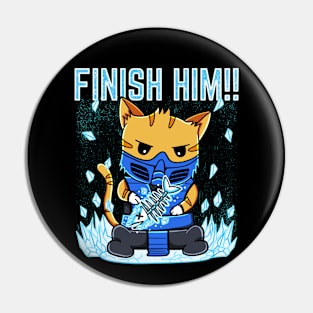 Cat Sub Zero Mortal Kombat Pin