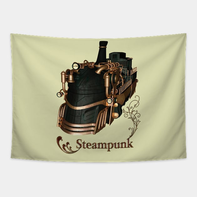 Awesome steampunk train Tapestry by Nicky2342