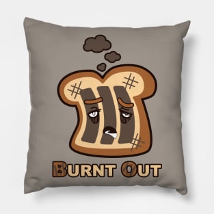 Burnt Out Toast Pillow