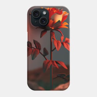 Rose on the Moon Phone Case