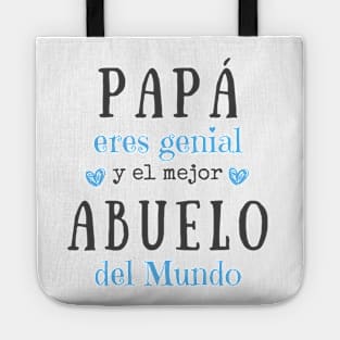 Papá, eres genial, y el mejor Abuelo del Mundo. Idea de regalo para papá en su día. Día del Padre Tote