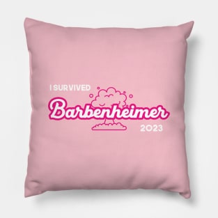 I survived barbenheimer 2023 Pillow